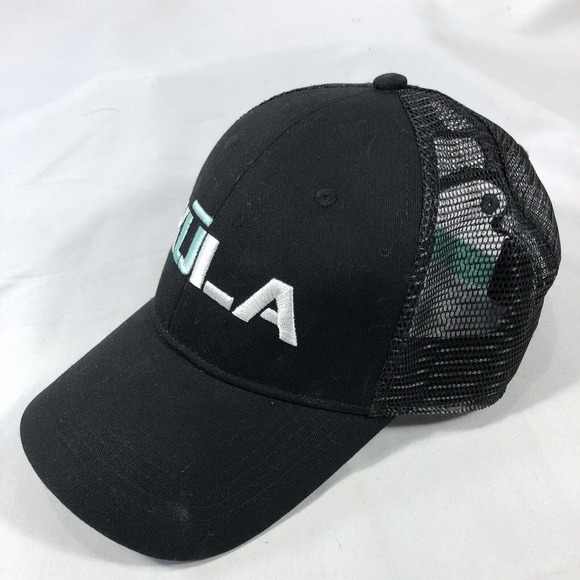 KULA HAT CAP SNAPBACK ADJUSTABLE BLACK ONE SIZE FITS MOST EMBROIDERED OSFM - Picture 3 of 12